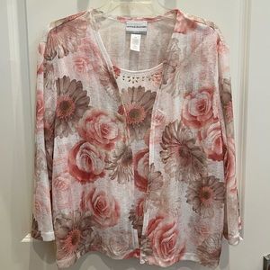 Alfred Dunner Sheer Top with Jacket